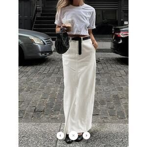 NWT Commense Parisian Slit Maxi Skirt Sz M